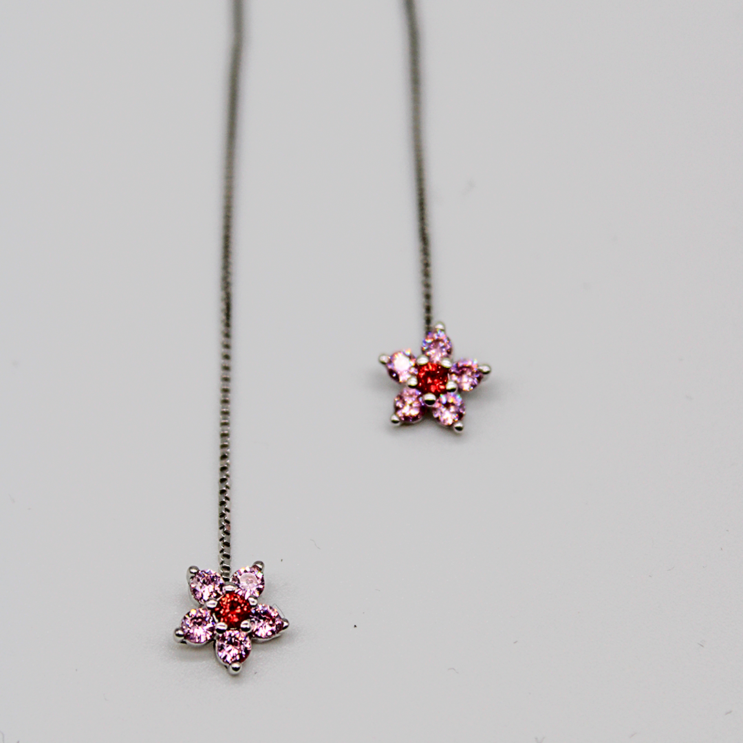 Orecchini Fiore Pendenti