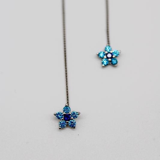 Orecchini Fiore Pendenti