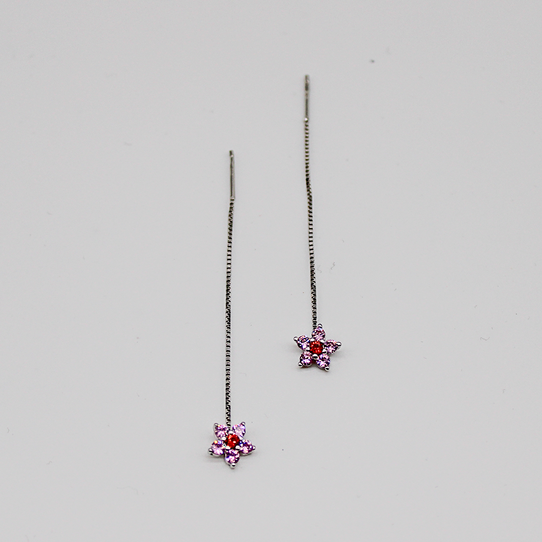 Orecchini Fiore Pendenti